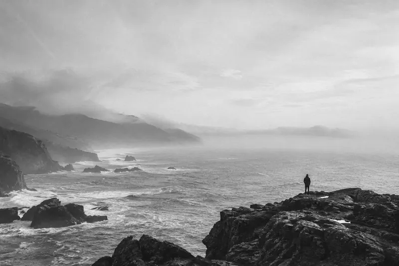 Generated coastal landscape used as an illustrative food-and-travel mood image