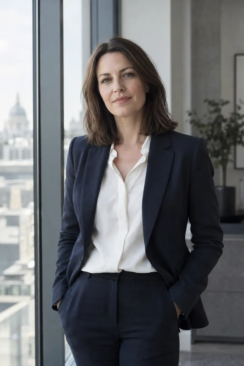 Generated portrait of fictional consultant Sarah Mitchell